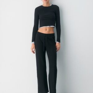 Aritzia HomeStretch Rib Kickback Pants